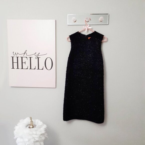 EUC Joe Fresh black “tinsel” look sleeveless dress - Picture 8 of 11